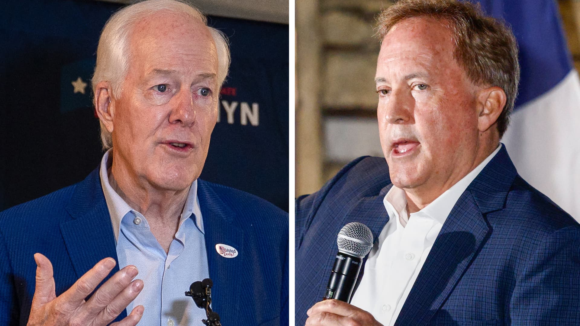 Cornyn and Paxton go head-to-head in Texas Republican Senate primary after Trump endorsement