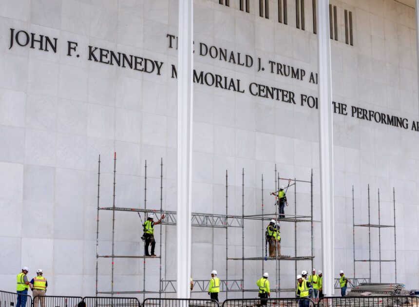 Trump name still must come down from Kennedy Center, judge says
