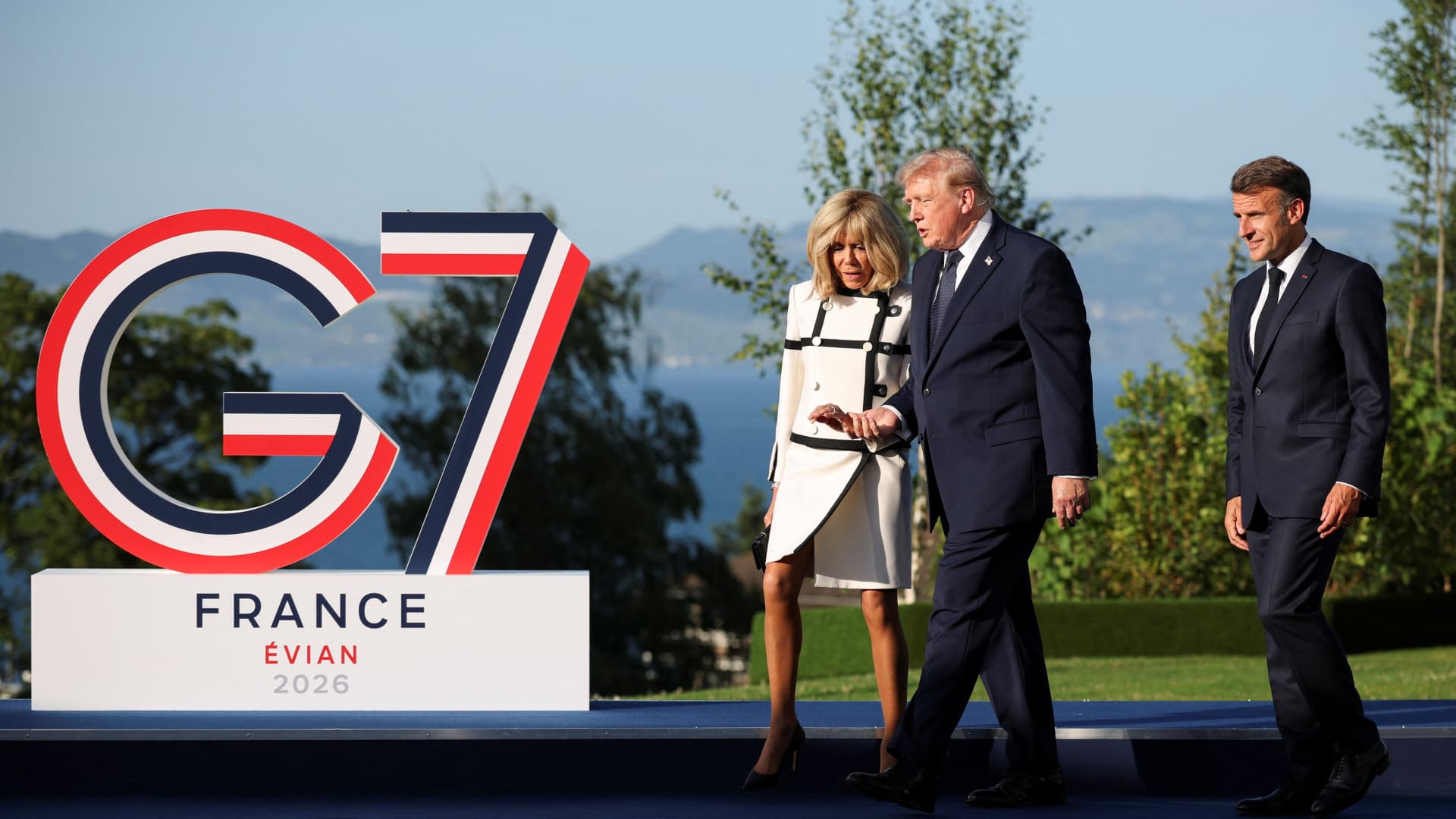 Trump denies U.S. will put ‘any money’ into Iran, as he meets allies at G7 summit