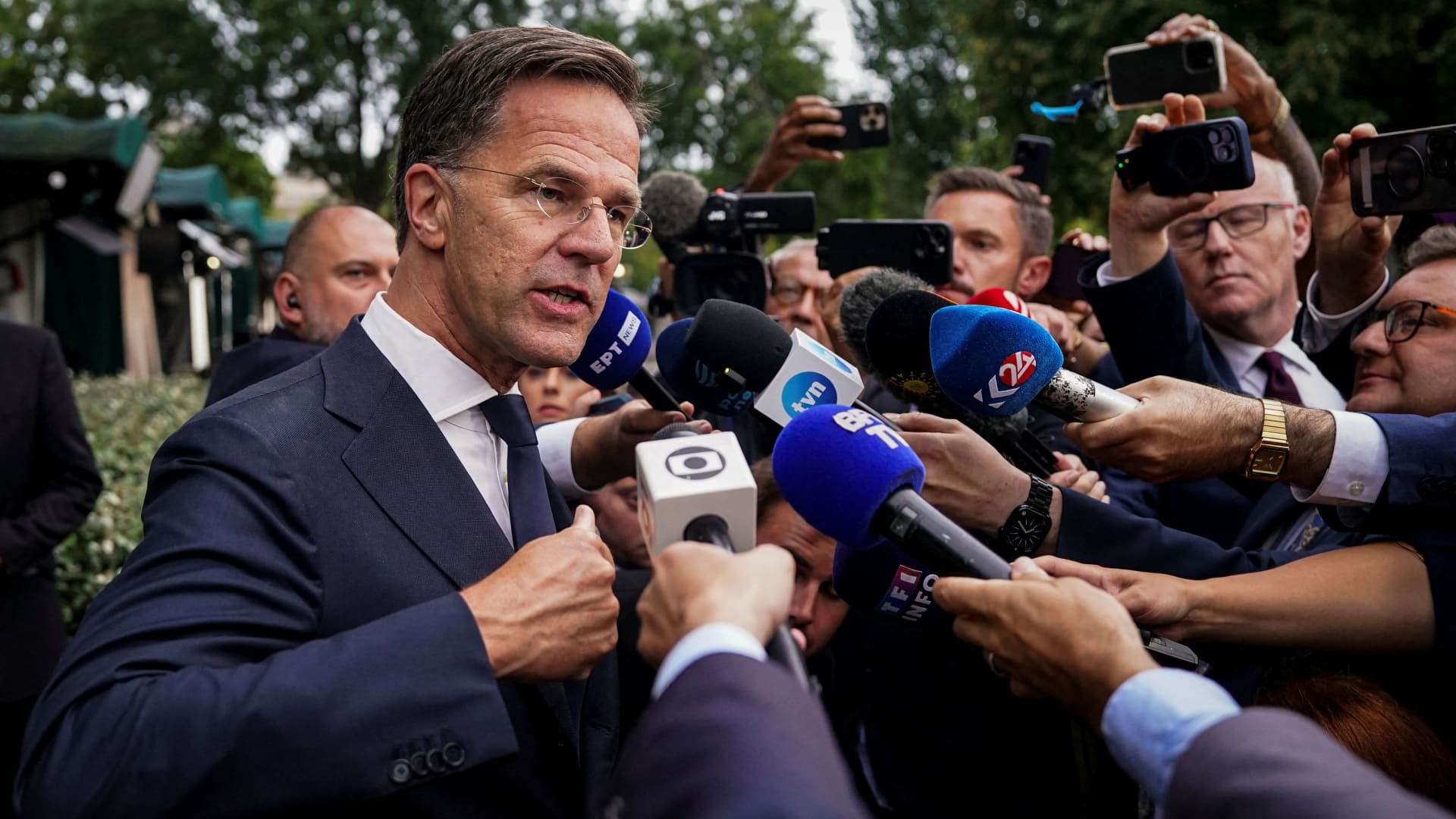 ‘Don’t fool with us’: NATO allies put on a united front as they prepare to meet Trump