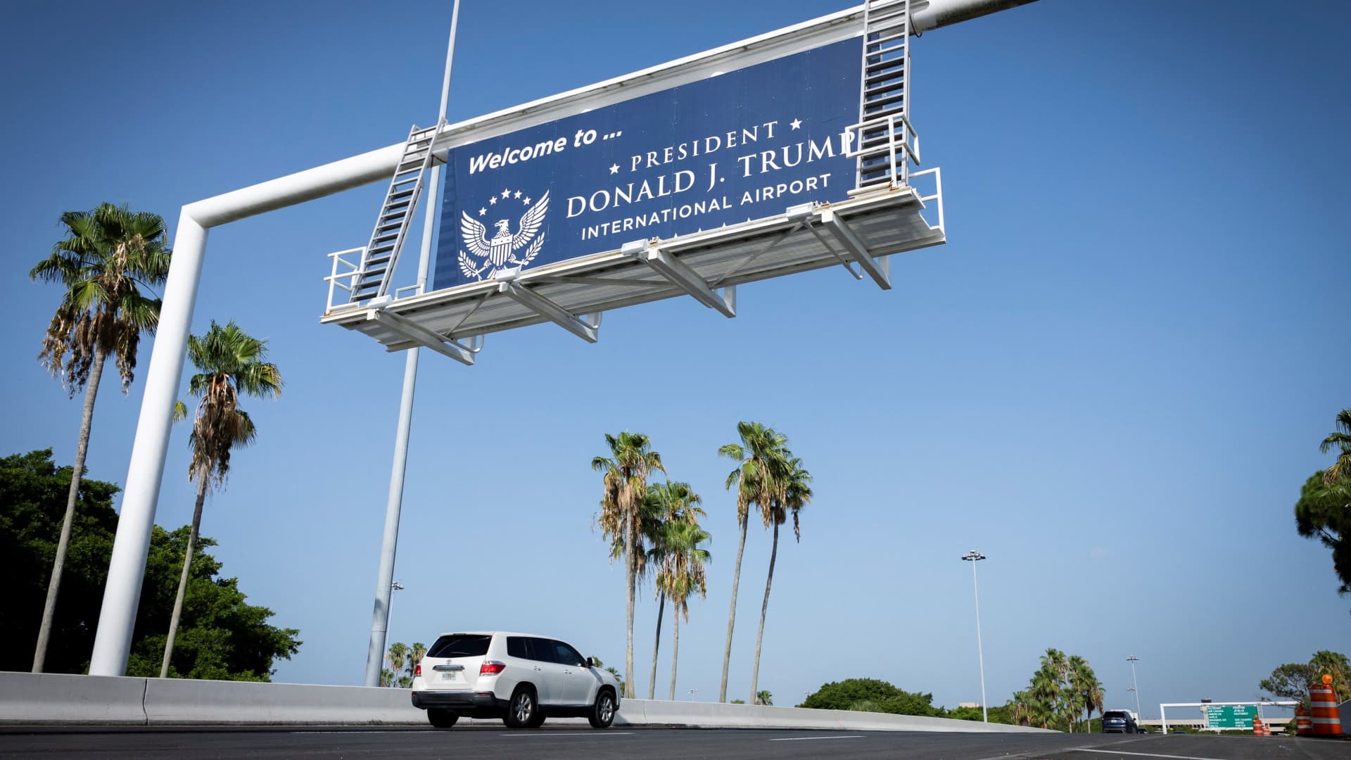 Florida’s Palm Beach airport renamed for Trump