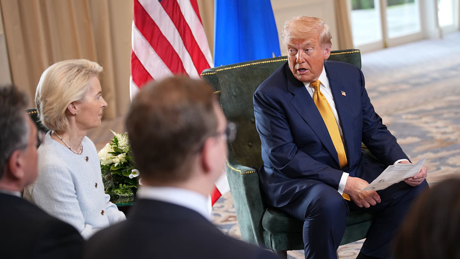 Trump threatens EU with ‘substantial TARIFF’ for ‘ROBBING’ U.S. tech giants