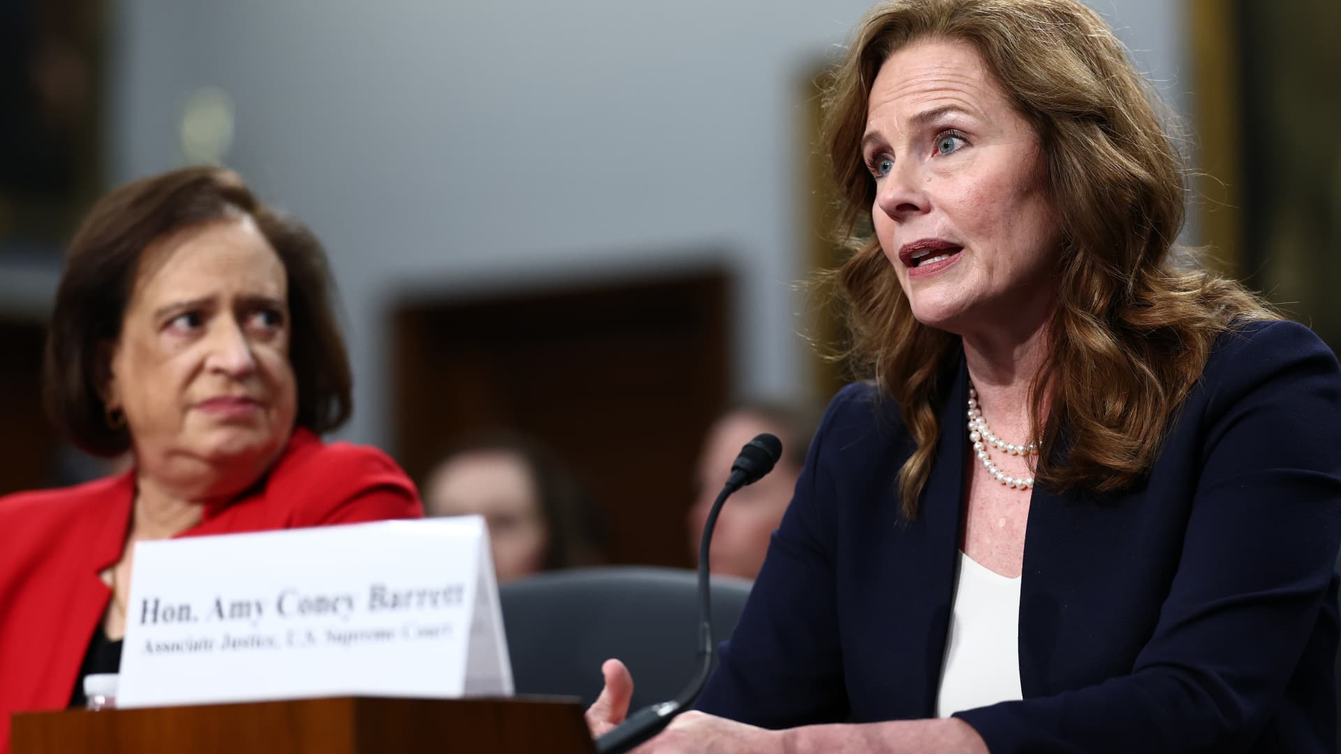 Supreme Court Justice Barrett says ‘the threat level is really high’ in budget testimony