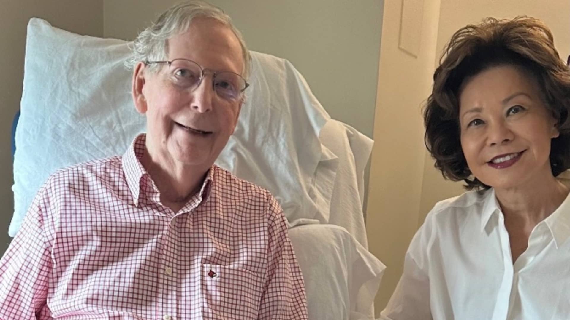 McConnell provides health update after long unexplained absence; says he suffered fall