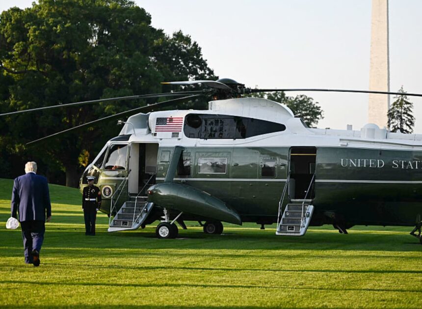 FAA says Marine One was briefly too close to passenger airplane