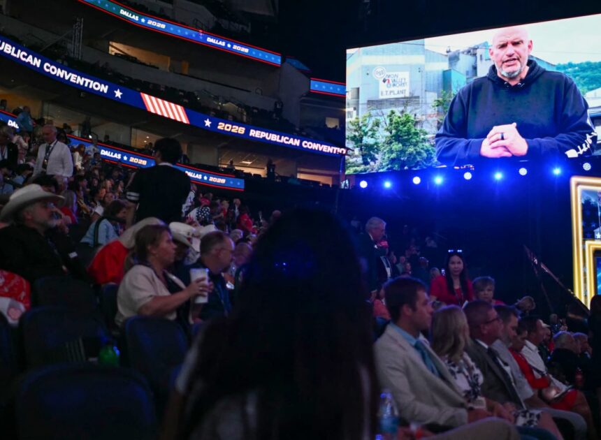 Democratic Sen. John Fetterman makes surprise video appearance at GOP midterm convention