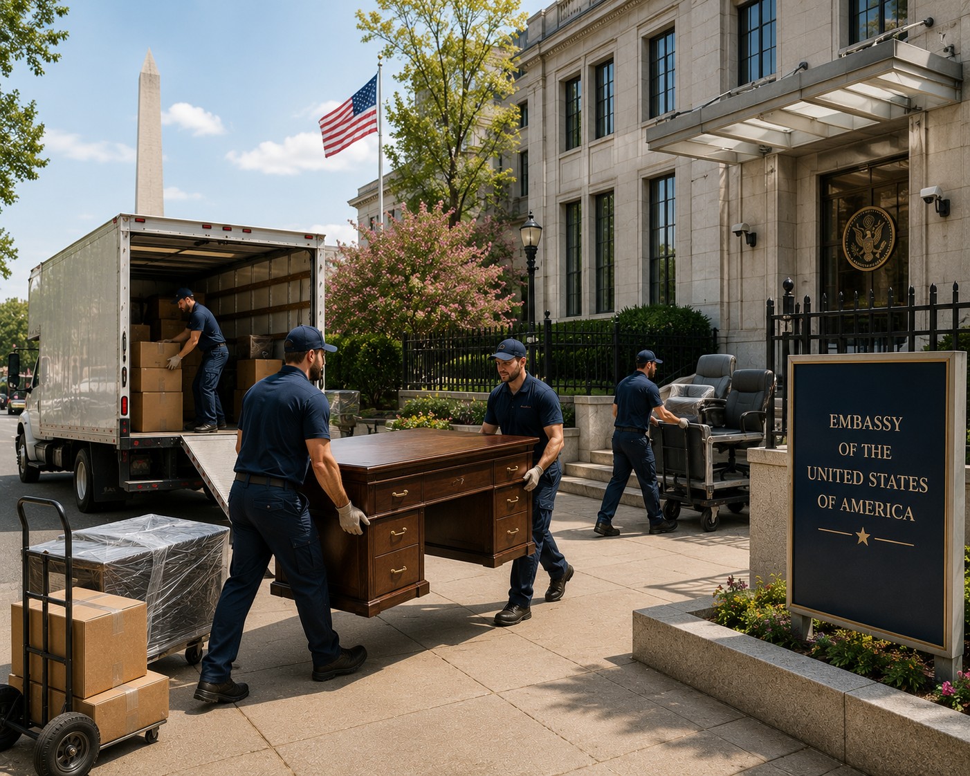 Moving Embassy Office Furniture in Washington, D.C. With Greater Precision