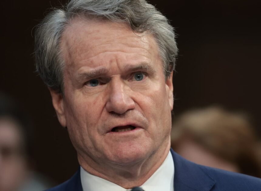 Bank of America expects third-quarter investment banking fees to fall more than 10%; shares slide