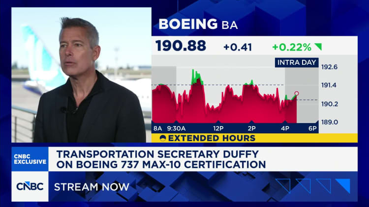 Watch CNBC's full interview with Transportation Sec. Sean Duffy